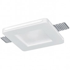 Γύψινο Σποτ Τετράγωνο με Γυαλί Ματ 120x120mm Χωνευτό 92GDL06SGL